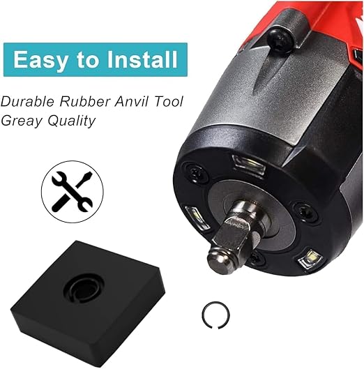 (20 Sets) 3/8" Impact Retaining Ring Clip Impact Friction Ring with O-Ring for Mmiwauukiiii Electric/Pneumatic Type Impact Wrench, Retainer Ring Anvil Install Tool Included