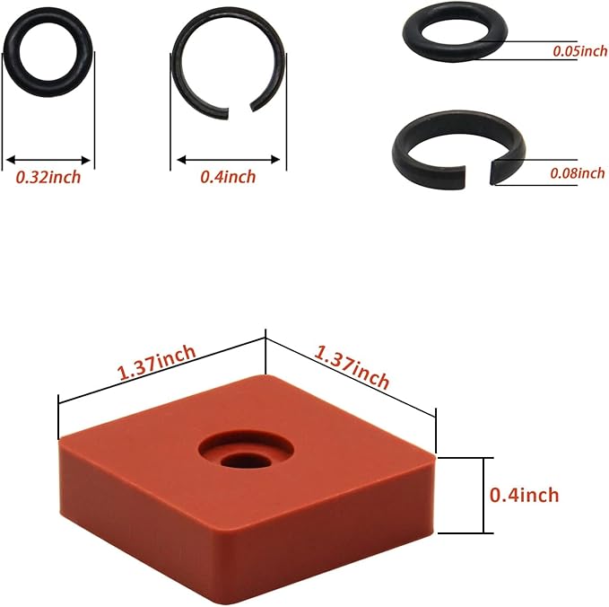 (10 Sets) 3/8" Impact Wrench Retaining Rings with O-Ring, Compatible with Electric/Pneumatic Cordless Wrench, Including Retainer Ring Anvil Install Tool