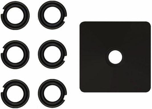 (6 Sets 3/8" Retaining Ring Clip with O-Ring for Electric/Pneumatic Type Impact Wrench, Retainer Ring Anvil Install Tool Included