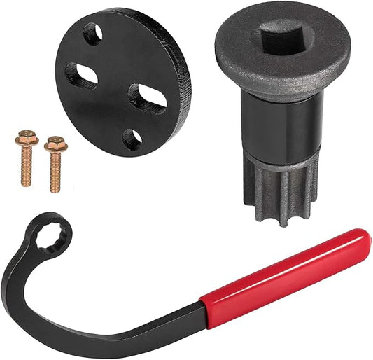 YMT Injection Pump Gear Puller Lock Nut Wrench and Engine Barring Tool Set Fits for Cummins B/C Series Diesels Engines 1989-2002