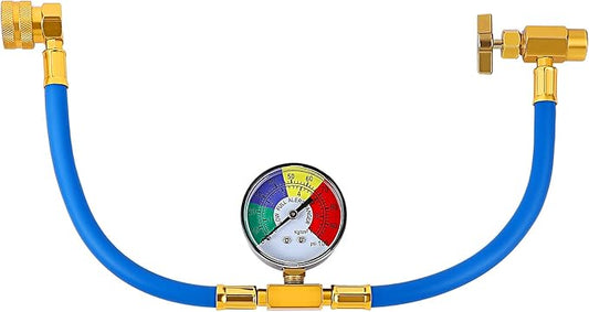 Auto 1/2 R134A Air Conditioning Refrigerant Charging Hose with Gauge