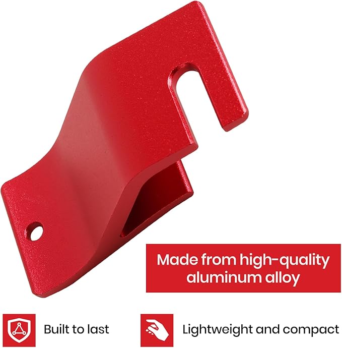 (2-Pack) Calvana Motorcycle Tire Bead Installation Holder Hook with 2 Detachable Tools, Dirt Bike Tire Installation and Changing Tools, Compatible with CRF, CR, KXF, KX, YZF, YZ, RM, RMZ - Red