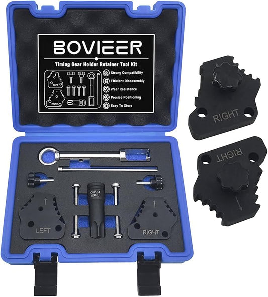 Timing Gear Holder Retainer Tool Kit Compatible with Mercedes Benz Maybach M276 M278 Engines, for Removing/Installing Camshaft Adjuster Sprocket, with T100 Socket & Fuel Injector Puller