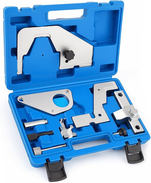 Camshaft Timing Locking Tool Kit, Compatible with Jaguar Land Rover Evoque Ford 2.0 2.3T SCTi Ecoboost Ti-VCT Mondeo Focus, Replace 303-1594 303-1504 303-1565 303-1600 303-1595 303-1521