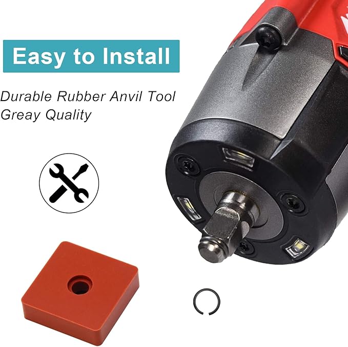 (10 Sets) 3/8" Impact Wrench Retaining Rings with O-Ring, Compatible with Electric/Pneumatic Cordless Wrench, Including Retainer Ring Anvil Install Tool