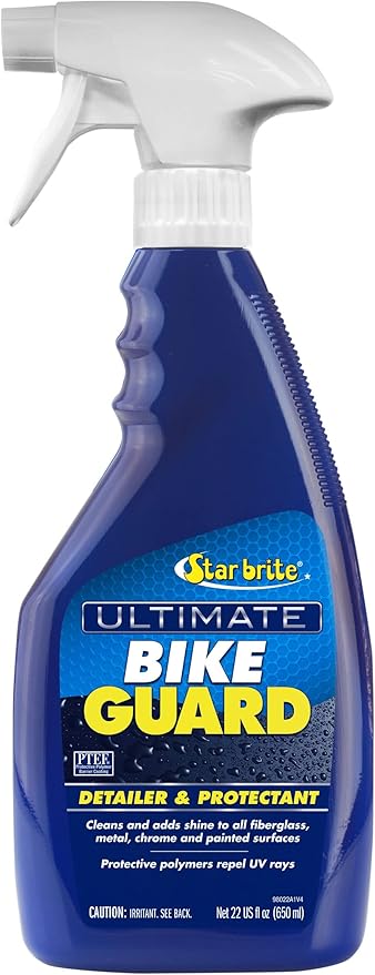 STAR BRITE Ultimate Bike Guard - Motorcycle Detailer & Protectant Spray - Remove Road Grime, Add Shine & Protect in 5 Minutes (098022)