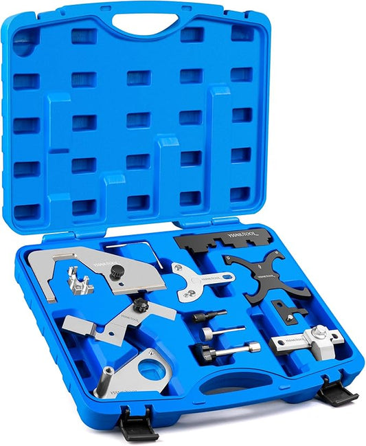 13PC Engine Camshaft Timing Locking Tool Kit Flywheel Locking Tool 303-393, Compatible with Ford 1.5 1.6 Focus Fiesta Mazada Fusion VCT Ecoboost, Volvo 1.5T 1.6T 2.0T Jaguar Land Rover Evoque 2.0T