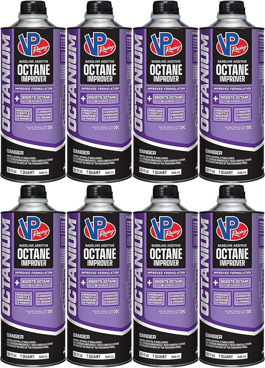 VP Racing, Octanium Octane Booster Racing Formula (Quart, 8 Pack)